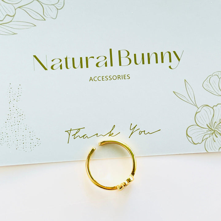 Hollow Rose Open Ring - Natural Bunny Accessories