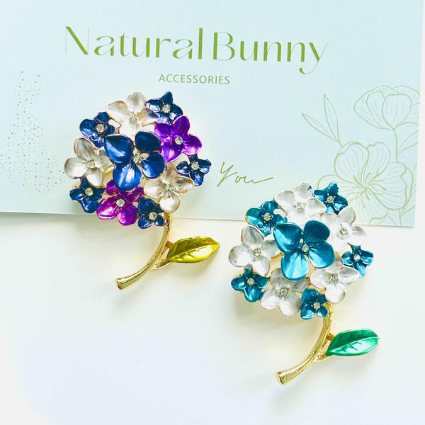 Hydrangea Flower Brooch