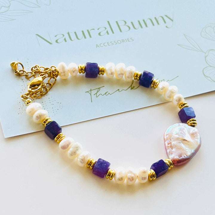 Lavender Freshwater Pearl Bracelet