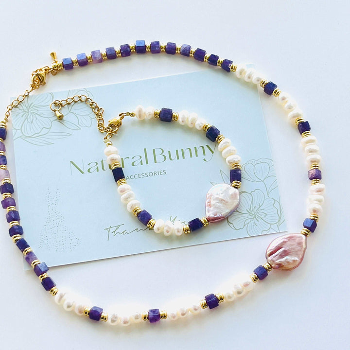 Lavender Freshwater Pearl Bracelet