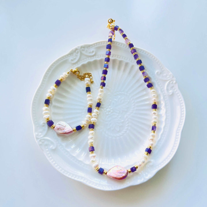 Lavender Freshwater Pearl Necklace