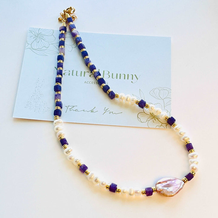 Lavender Freshwater Pearl Necklace