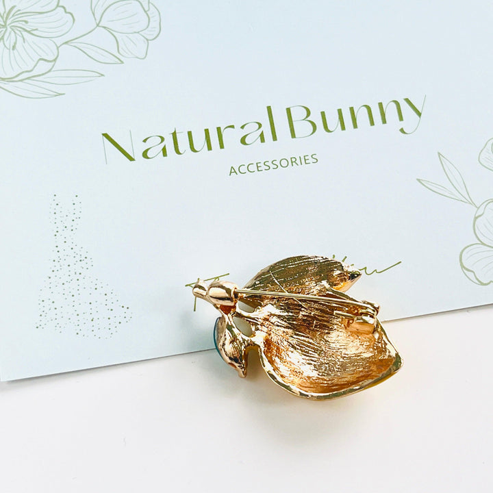 Lemon Brooch Pin - Natural Bunny Accessories