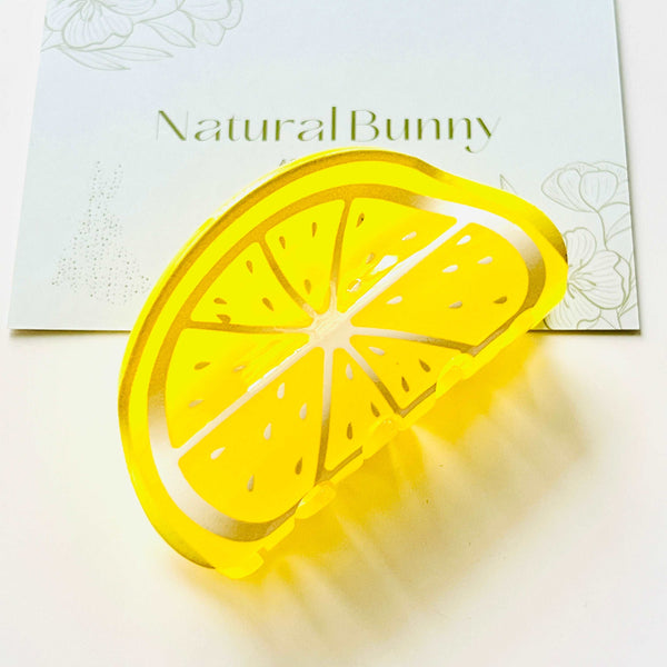 Lemon Slice Hair Claw Clip