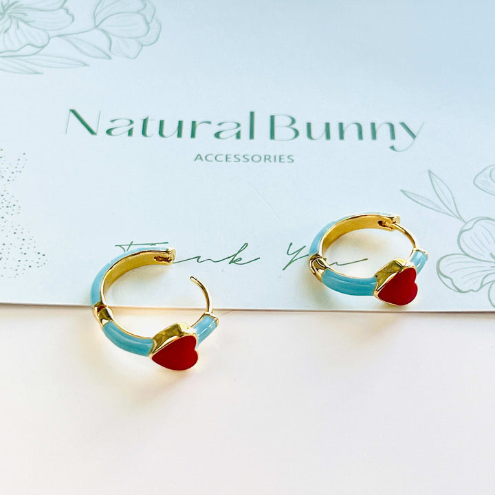 Love Heart Hoop Earrings