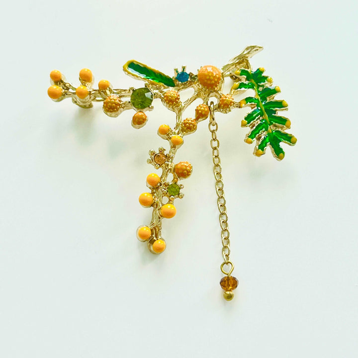 Mimosa Flower Brooch