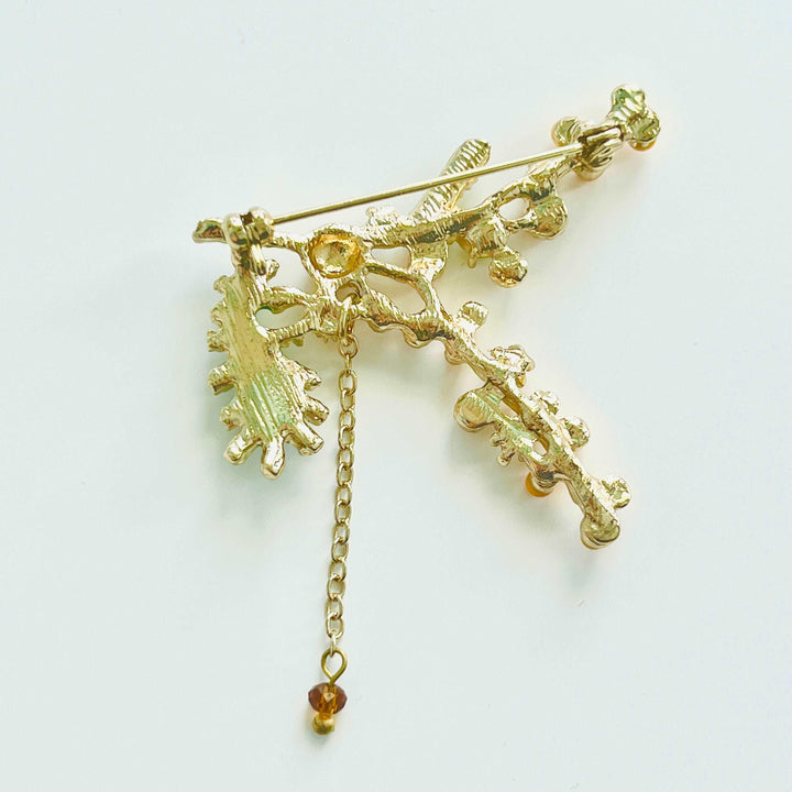 Mimosa Flower Brooch