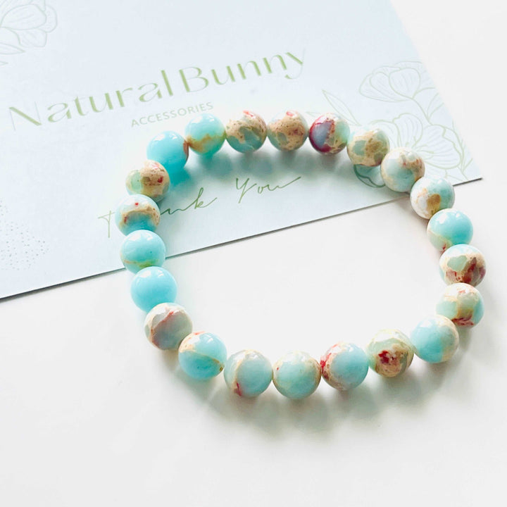 Mountain Natural Stone Beaded Bracelet