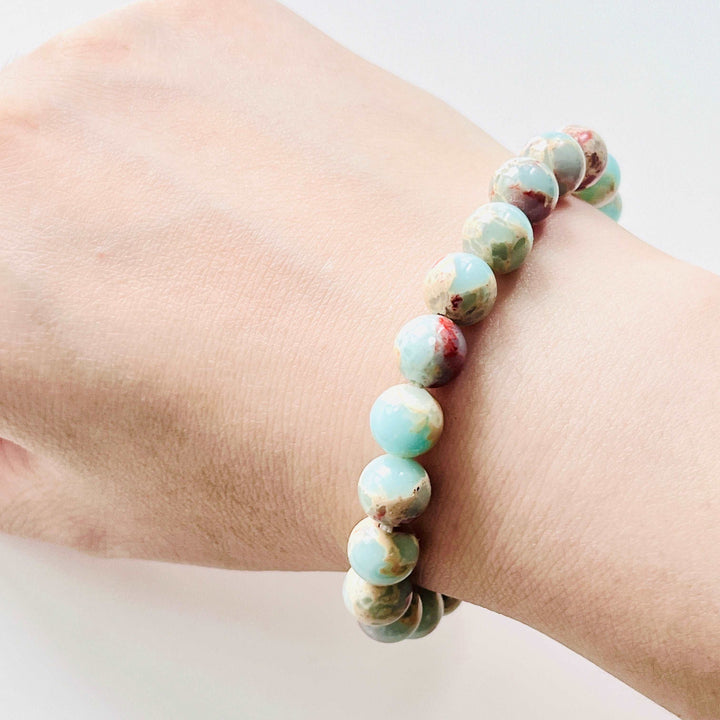 Mountain Natural Stone Beaded Bracelet