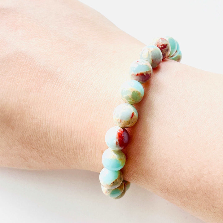 Mountain Natural Stone Beaded Bracelet