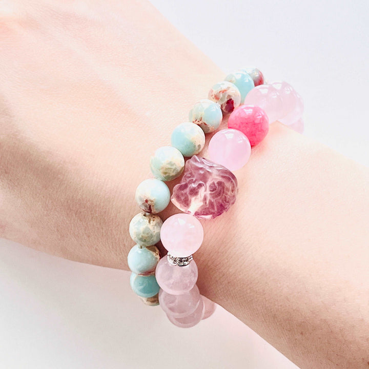 Mountain Natural Stone Beaded Bracelet