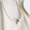 Ocean Blue Pearl Necklace