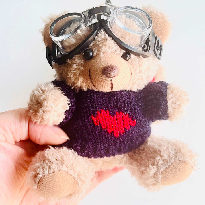 Pilot Bear Plush Key Chain | Bag Charm | Free Over $160