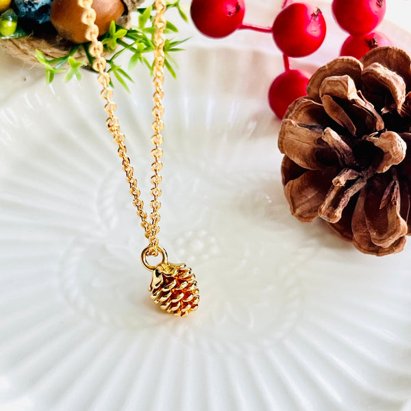 Pine Cone Pendant Necklace