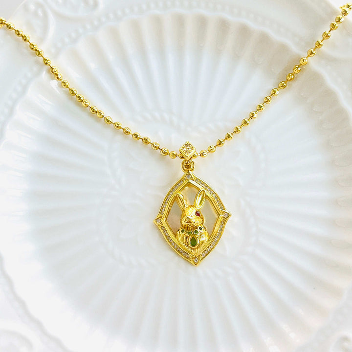 Retro Rabbit Pendant Necklace