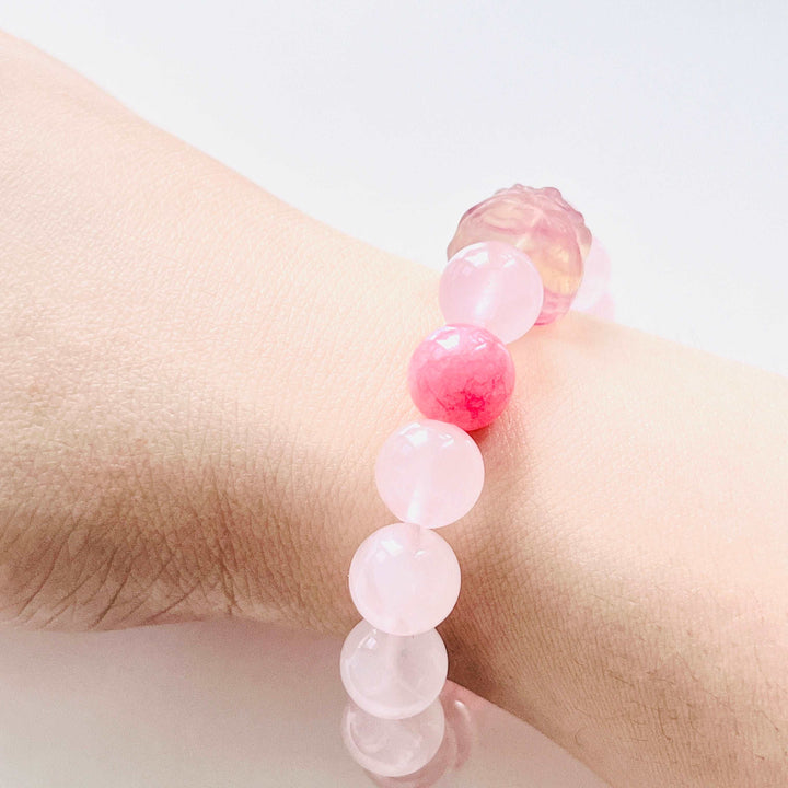 Rose Quartz Beaded Bracelet