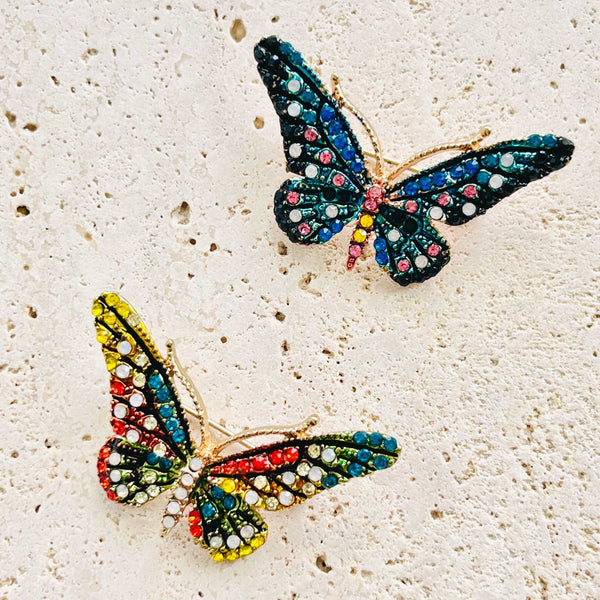 Shinning Rhinestones Butterfly Brooch