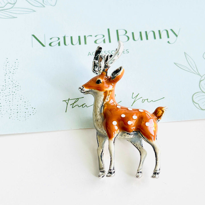 Sika Deer Brooch