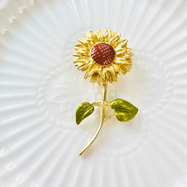 Summer Sunflower Brooch