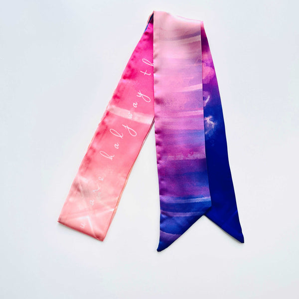 Sunset Glow Skinny Scarf