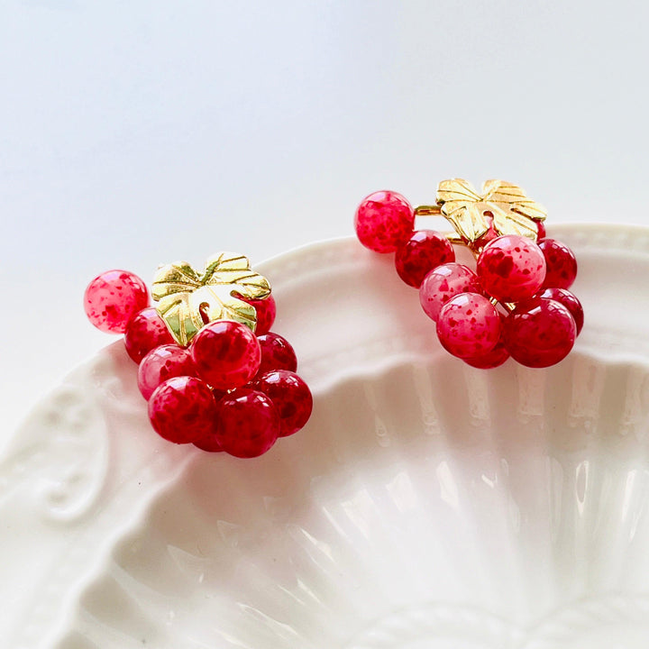 Sweet Grape Earrings - Natural Bunny Accessories