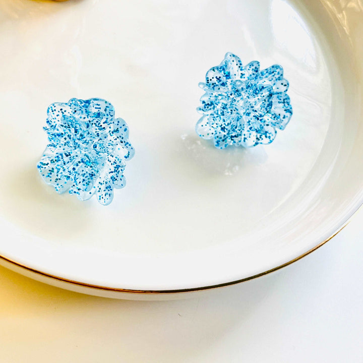 Transparent Spindrift Stud Earrings